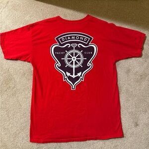 Diamond Supply Co. Red Short Sleeve Tee